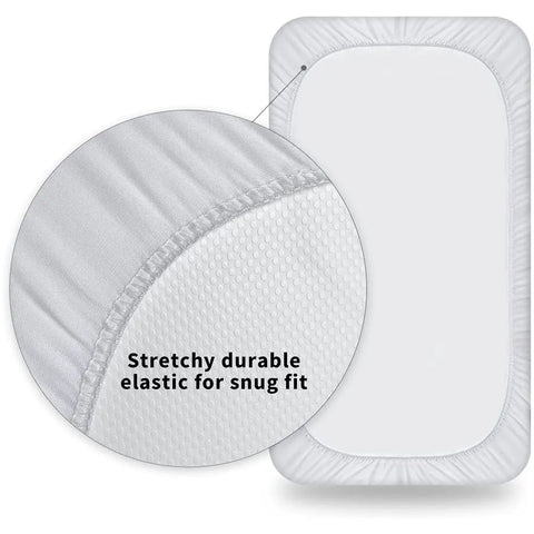 1pc Crib Mattress Protector Smooth Waterproof Mattress Cover Washable Anti Mites Bed Cover