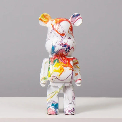 28cm Aesthetic Bear Figure Ceramics Saving Pot Statue Violent Bear Figurine Sculpture Luxury Livingroom Decoration Home Ornament