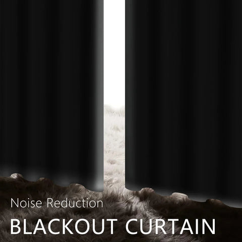 2pcs 100% Blackout Curtains, Thermal Insulated Window Drapes, Window Curtains for Bedroom Living Room, Home Decoration