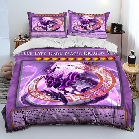 3D Yu-Gi-Oh MONSTER CARD Anime  Comforter Bedding Set,Duvet Cover Bed Set Quilt Cover Pillowcase,king Queen Size Bedding Set Kid