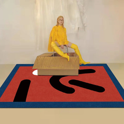 VIKAMA Crystal Pile Carpet Abstract Rectangular Living Room Bedroom Hotel Children's Room Washable Dirty Resistant Non-Slip Rugs