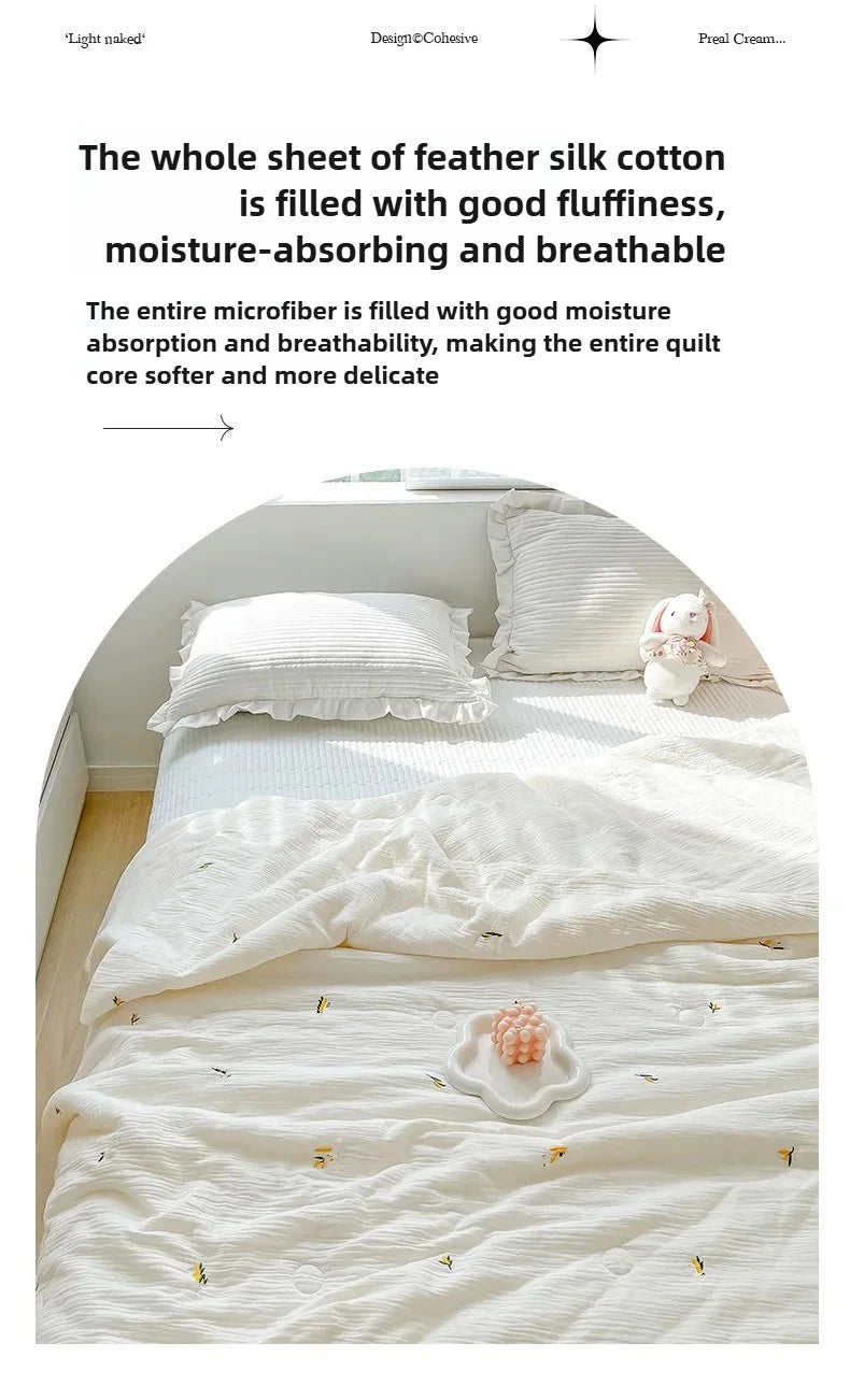 Summer Ice Cool Thin Quilt Comforter Soft Air Conditioning Quilt/Duvet/Blanket Bed 150 Single Bed Quilt