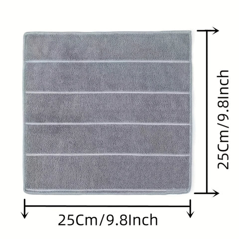 5/10pcs Microfiber Kitchen Towel Super Absorbent Dishcloth Quick Drying Cleaning Cloth Rags Home Cleaning Tools Essential