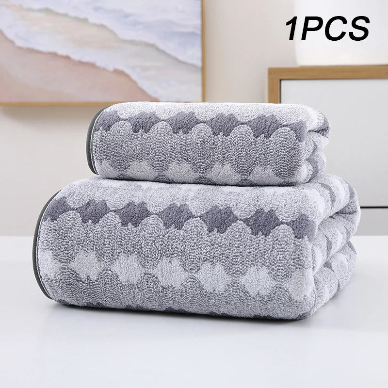 Thickening High quality bamboo charcoal coral velvet fiber bath towel Super Absorbent And Quick Drying Bath Towel Bathroom Use