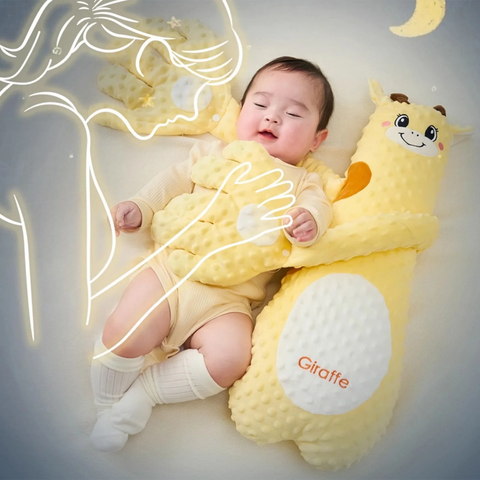 Baby Patting Pillow Baby Sleep Soothers with 3 Adjustable Modes Interactive Stuffed Animal Shape Cushion Cozy Companion for Car