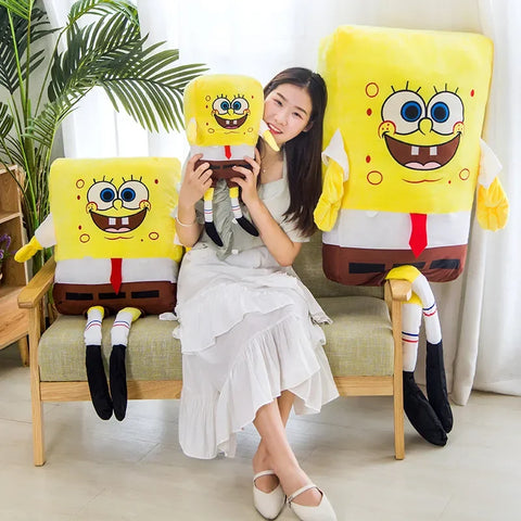 Big Size Cute SpongeBob Patrick Star Cushion Very Soft Hug Pillow Cartoon Anime Pillow Kawaii Cushion Room Decor Xmas Gifts