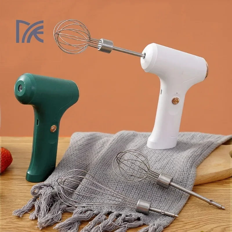 Portable Electric Hand Blender Automatic Egg Beater Food Mixer Cream Milk Foamer Coffee Maker Foam Blender Cake Baking Tool