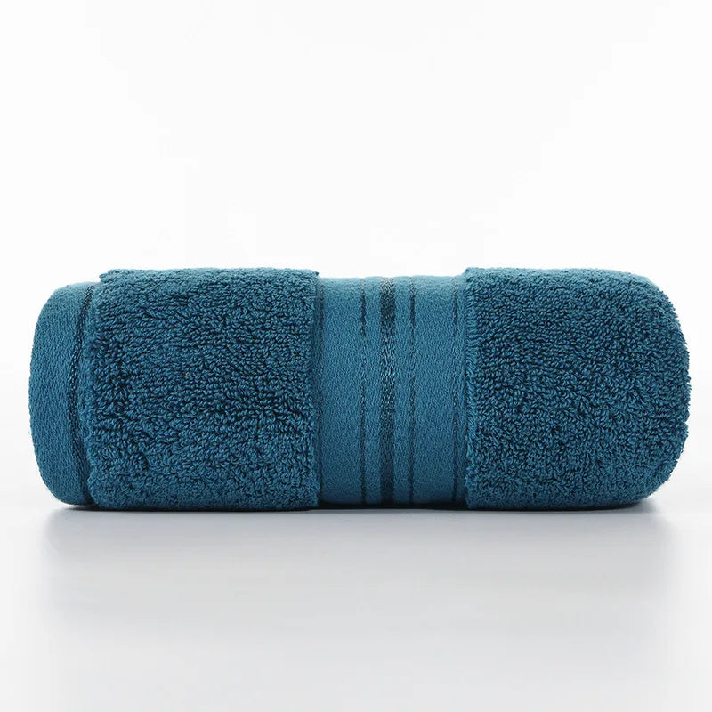 1pc Face Hair Towel 100%Cotton Soft Absorbent Solid Blue Grey Towels Toalla For Kids Adults Home Hotel Bathroom Textile 34*75cm