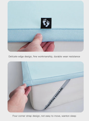 New summer ice silk cool mat bed sheet set, machine washable ice silk cold feeling bed sheet, a mat for sleeping naked in summer