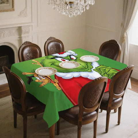 Cartoon The G-Grinch Table Cloth Tablecloth Party Decor Farmhouse Kitchen Dining Table Cloth Wedding Decorations