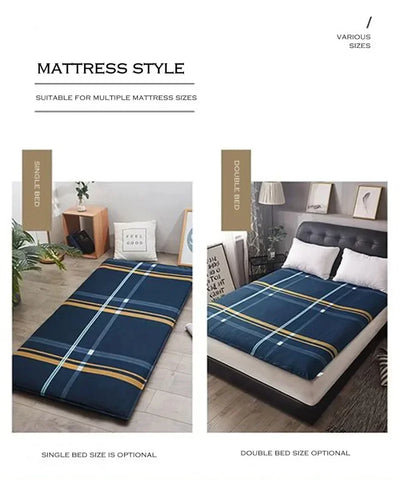 360° Fully Enclosed Mattress Protector Cover withZipper Polyester Student Dormitory Single MattressCover Floor Cushion Protector