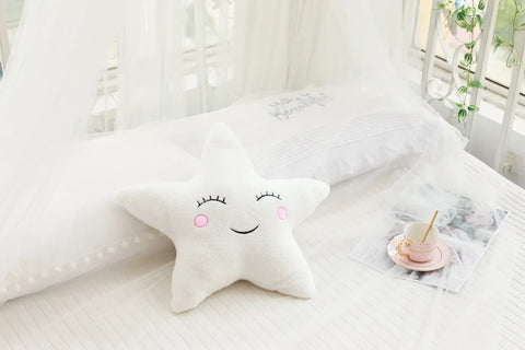 Hot Stuffed Cloud Moon Star Raindrop Plush Pillow Soft Cushion Toys For Children Baby Kids Girl Christmas Gift Room Car Decor