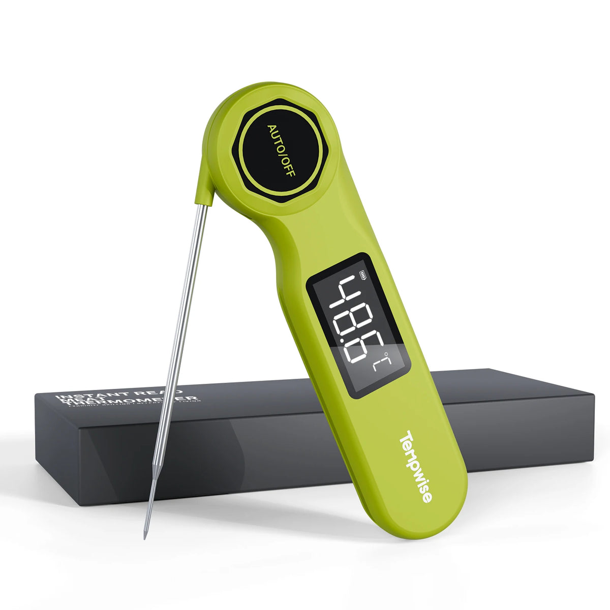 Tempwise RHT-21K Instant Read Food Thermometer IP65 Waterproof Handheld Meat Thermometer Outdoor Indoor BBQ Thermometer