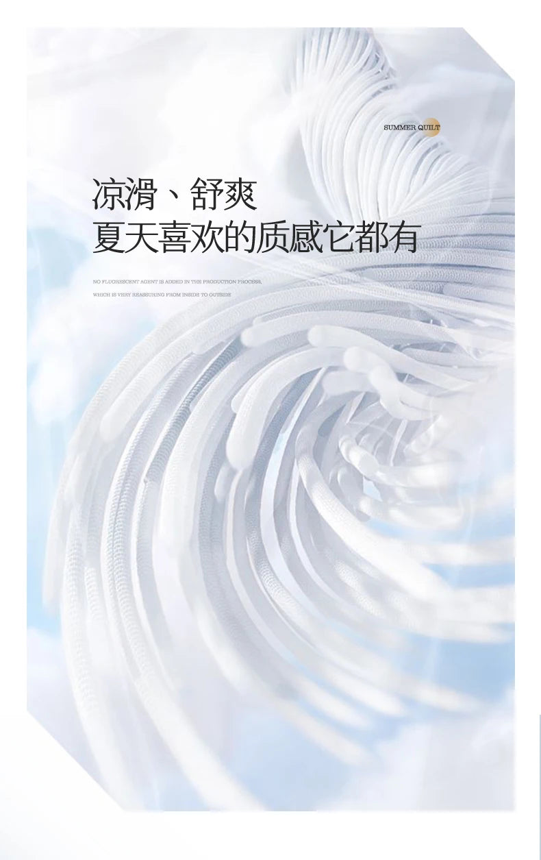 Summer Blanket 100% Cotton Inside and Outside Pure Cotton Air Conditioning Quilt Soft Skin-friendly Breathable Thin Duvet Summer