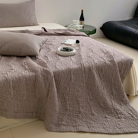 100% Cotton Duvet Quilted Quilts Single/Queen Size Comforter Summer Blanket High Quality Bedspread 여름이불(No Pillowcase)