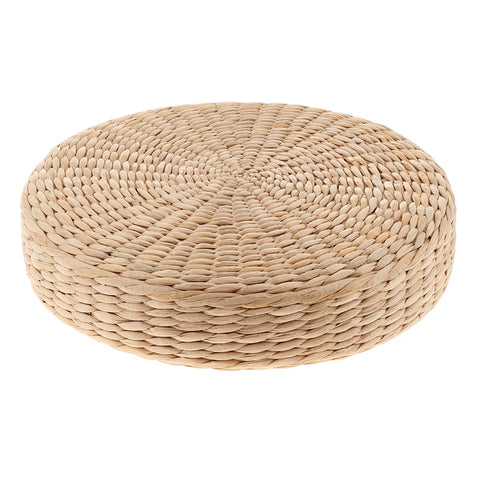 12inch Japanese Straw Cushion Tatami Floor Cushion Meditation Pillows Cushion Buckwheat Couch Pillows For Home Decoration 1PCS