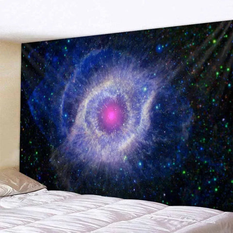 Galaxy Tapestry Soft Microfiber Material Vibrant Planets & Stars Wall Decor Perfect for Space Lovers Unique Cosmic Design