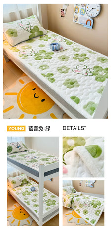 Winter Thicken Warm Mattress Toppers Fleece Bedspread Soft Folding Thin Tatami Mat Student Dormitory Bed Sheet Mattress Cover