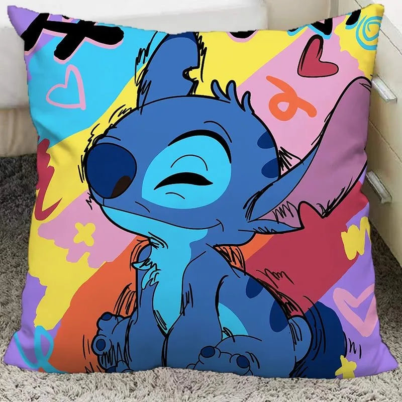 Cute interstellar baby Stitch pillow cover polyester material living room sofa cushion cover bedroom room home decoration