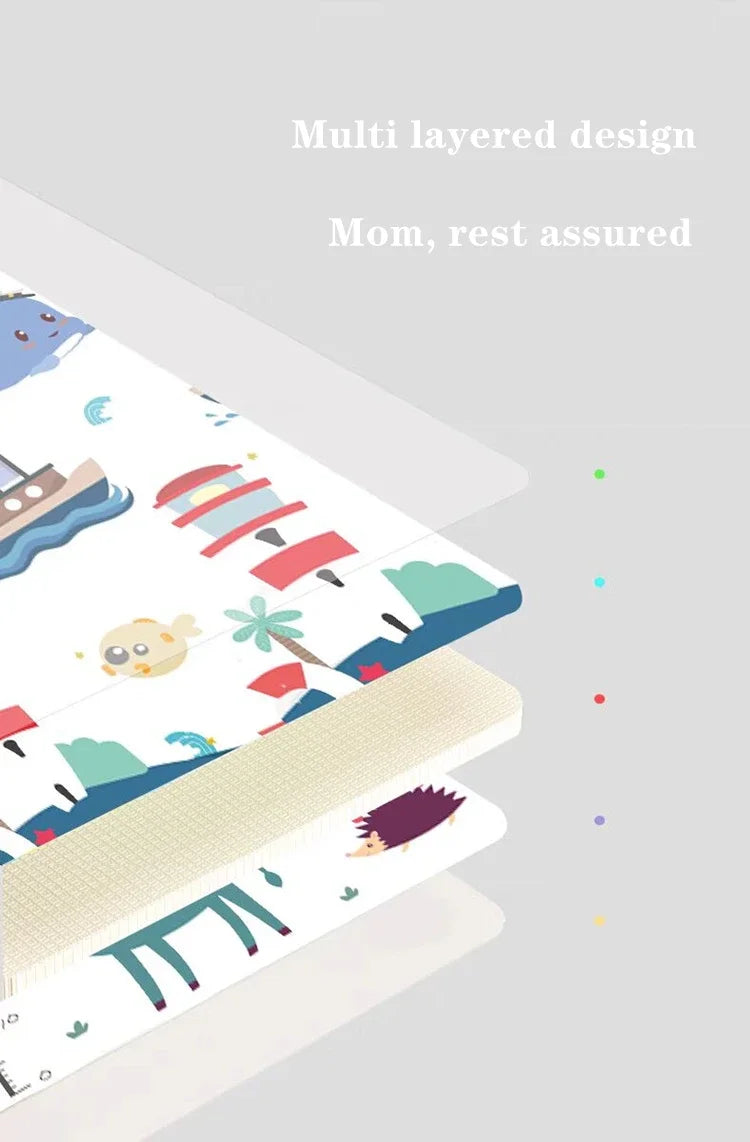 200*180cm Large Size Cartoon Baby Play Mat Xpe Puzzle Children's Mat Baby Climbing Pad Kids Rug Baby Games Mat Toys for Children