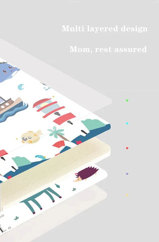 200*180cm Large Size Cartoon Baby Play Mat Xpe Puzzle Children's Mat Baby Climbing Pad Kids Rug Baby Games Mat Toys for Children