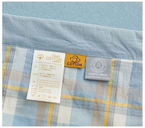 All cotton Air conditioning quilted quilt core summer washable comforter Simple Plaid soft duvet of single twin full queen size