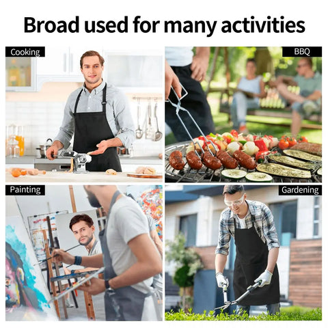 Unisex Vintage Night Mushrooms Apron Adult Women Men Chef Tablier Cuisine for Cooking Kitchen Botanical Forest Garden Painting