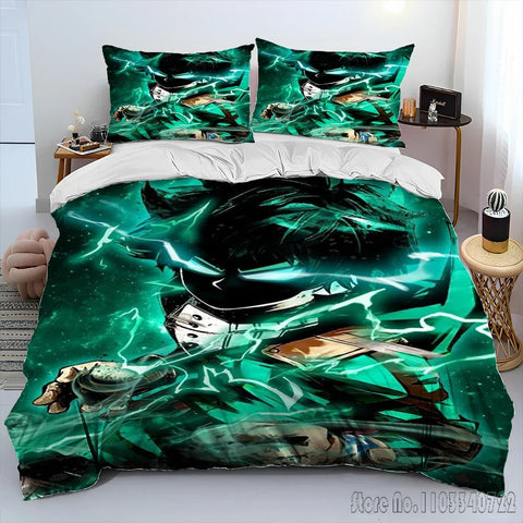 My Hero Academia Anime Cartoon Duvet Cover Set HD Comforter Cover for Kids Bedding Sets Bedclothes Bedroom Decor