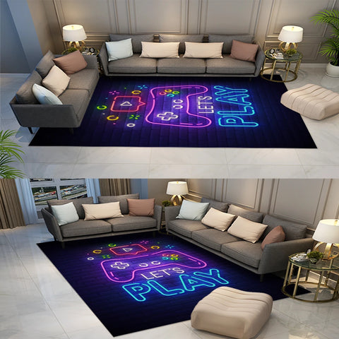 Gaming Rug for Boys Room Gamer Rug Carpet for Game Room Bedroom Decor Non-slip Machine Washab Mat Home Decoration Mats