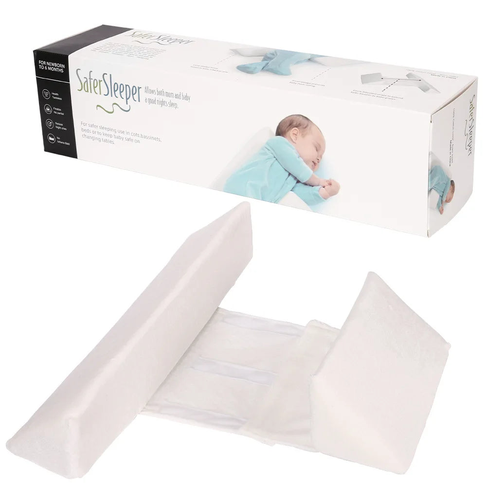 Baby Side Sleeping Pillow, Shaped Pillow Anti-head Deflection Removable and Washable Waist-protecting Baby Pillow