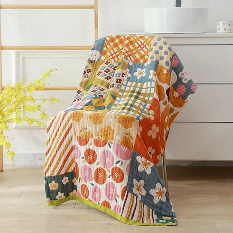 Nordic 21 Styles New Bohemian Floral Printing Adult Soft Absorbent Cotton Gauze Beach Bath Towel Bathroom Accessories 80×160CM