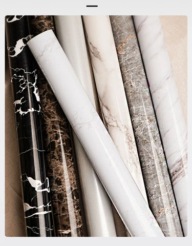Kitchen Oil-Proof Film Stove Waterproof Moisture-Proof  Wallpaper Countertop Self-Adhesiv Cabinet Renovation Tile Marble Sticker