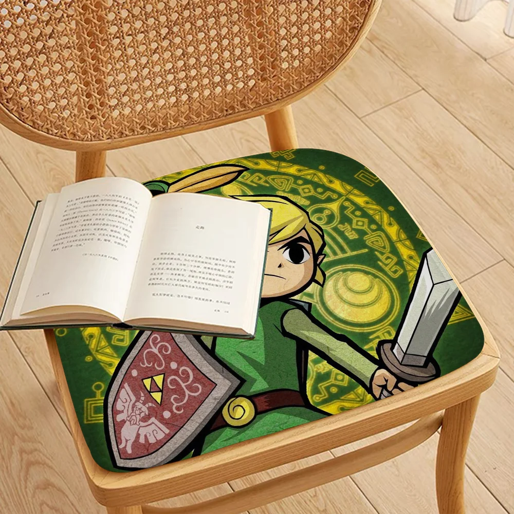 Anime Z-Zeldaes Round Seat Cushion Office Dining Stool Pad Sponge Sofa Mat Non-Slip Chair Cushions