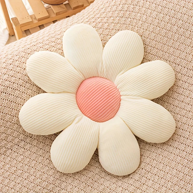 Flower Plush Toy Cushion Sofa Super Soft Daisy Cushion Comfortable Plush Cushion, Eight-Petal Flower Cushion, For Home Sofa,gift