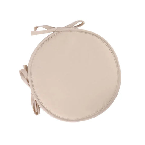 30/38cm Solid Color Round Garden Chair Pads Removable Tie-on Seat Cushion for Outdoor Bistro Stool Patio Home Dining