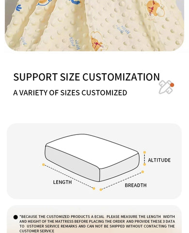 120x60cm Baby Crib Fitted Sheet For Newborn Soft Bed Cot Mattress Cover Boy Girl Toddler Bedding Allow Custom Make