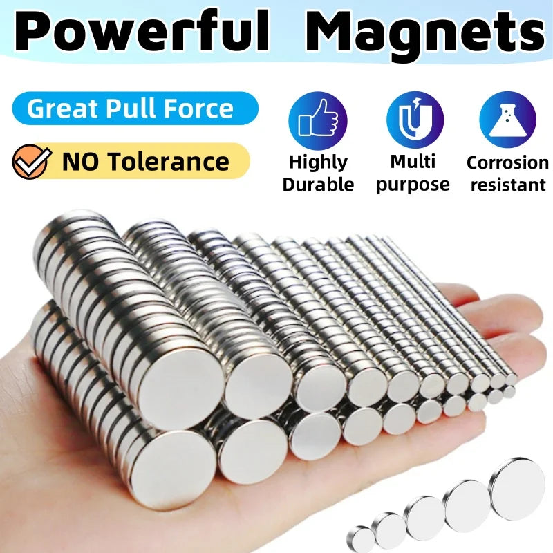 Super Powerful Magnets Strong Disc Magnets for Fridge, Building, Education,DIY, Craft, 4x3 5x2 5x3 6x3 8x2 10x2 10x3