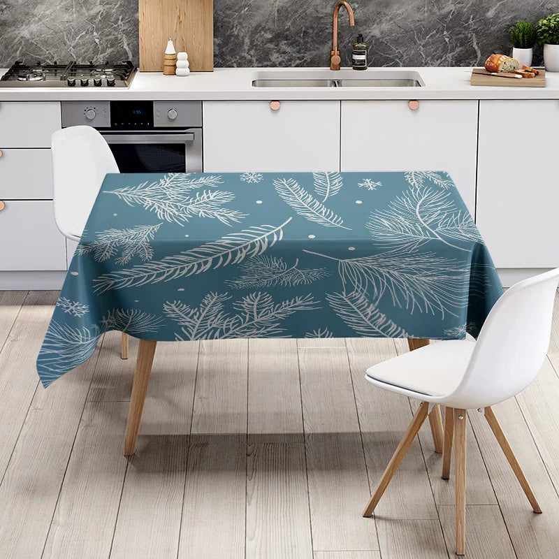 Fashion dining table cloth with leaf pattern for kitchen decor home textiles 40x60cm square table covers table linens jacquard w