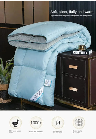 Anti-feather cloth 95 white goose down duvet silent winter quilt warm hotel gift quilt quilt core for home use