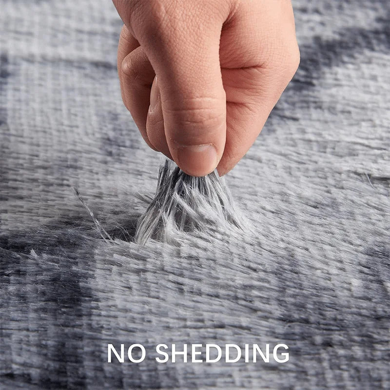 Gray Carpet for Living Room Plush Rug Bed Room Floor Fluffy Mats Anti-slip Home Decor Rugs Soft Velvet Carpets Kids Room Blanket