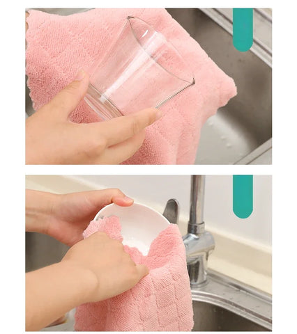 5pcs Dish Wipe Absorbent Towel used for Cleaning the Kitchen Wipes Dishes Towel Hands Magic Wipes for Washing Dishes