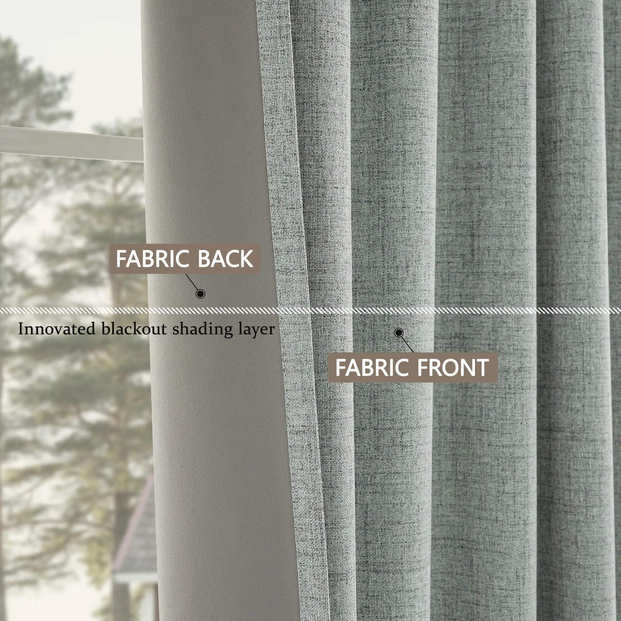 350m Height Custom Made 310CM Length 100% Blackout Living Room Curtains For Faux Linen High Ceiling Bedroom Window Curtain