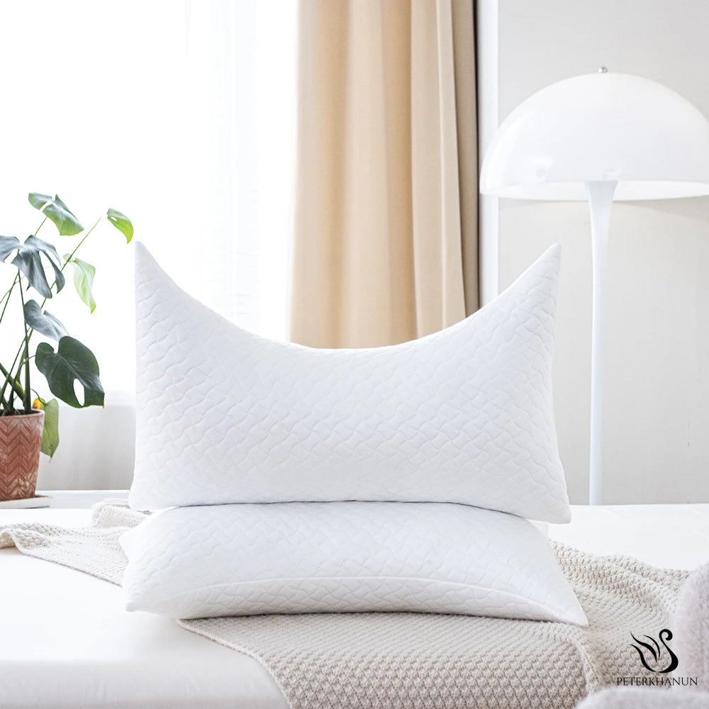 Peter Khanun Super Cooling Pillow for Summer Orthopedic Cervical Pillows U-Shaped Memory Pillow for Side Stomach Sleeper