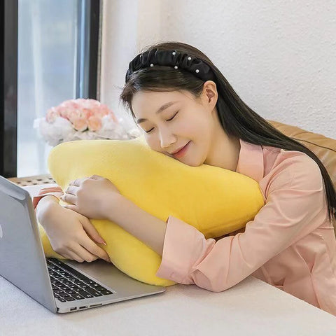 30CM Cute Butter Cheese Throw Pillow Plush Toy Dormitory Sleep  Sofa Chair Cushion Pentagon Star Shape Child Birthday Gift