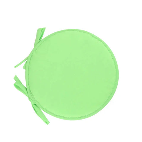 30/38cm Solid Color Round Garden Chair Pads Removable Tie-on Seat Cushion for Outdoor Bistro Stool Patio Home Dining