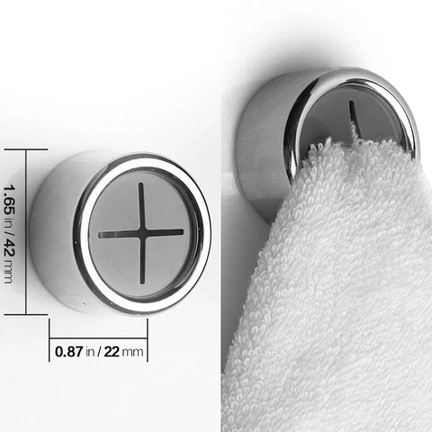 Bathroom Towel Storage Sucker Racks Wall Mounted Self Adhesive Plug Holder Hooks Round Kitchen Dishcloth Hanger Clip Organizer