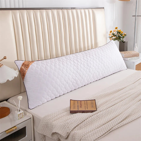 White Pillow Core Home Soft Filling Cushion 48x100/48x120/48x150/48x180 Lengthen Pillows Quilted Sleeping Cushions almohada