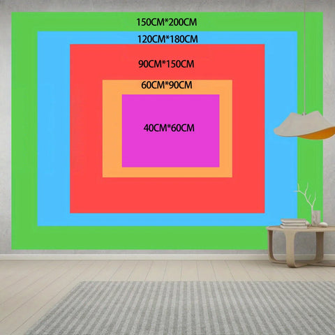 1pc Large Mandala Tapestry - Vibrant Orange/Black/White/Red Bohemian Style | Home Decor, Holiday Gift & Party Event Decoration