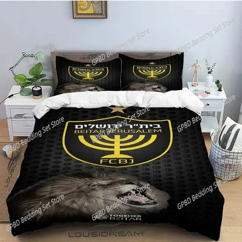 Beitar Jerusalem Fc Bedding Set For Bedroom Soft Modern Bedspreads Comefortable Kids Duvet Cover Quilt Cover And Pillowcase