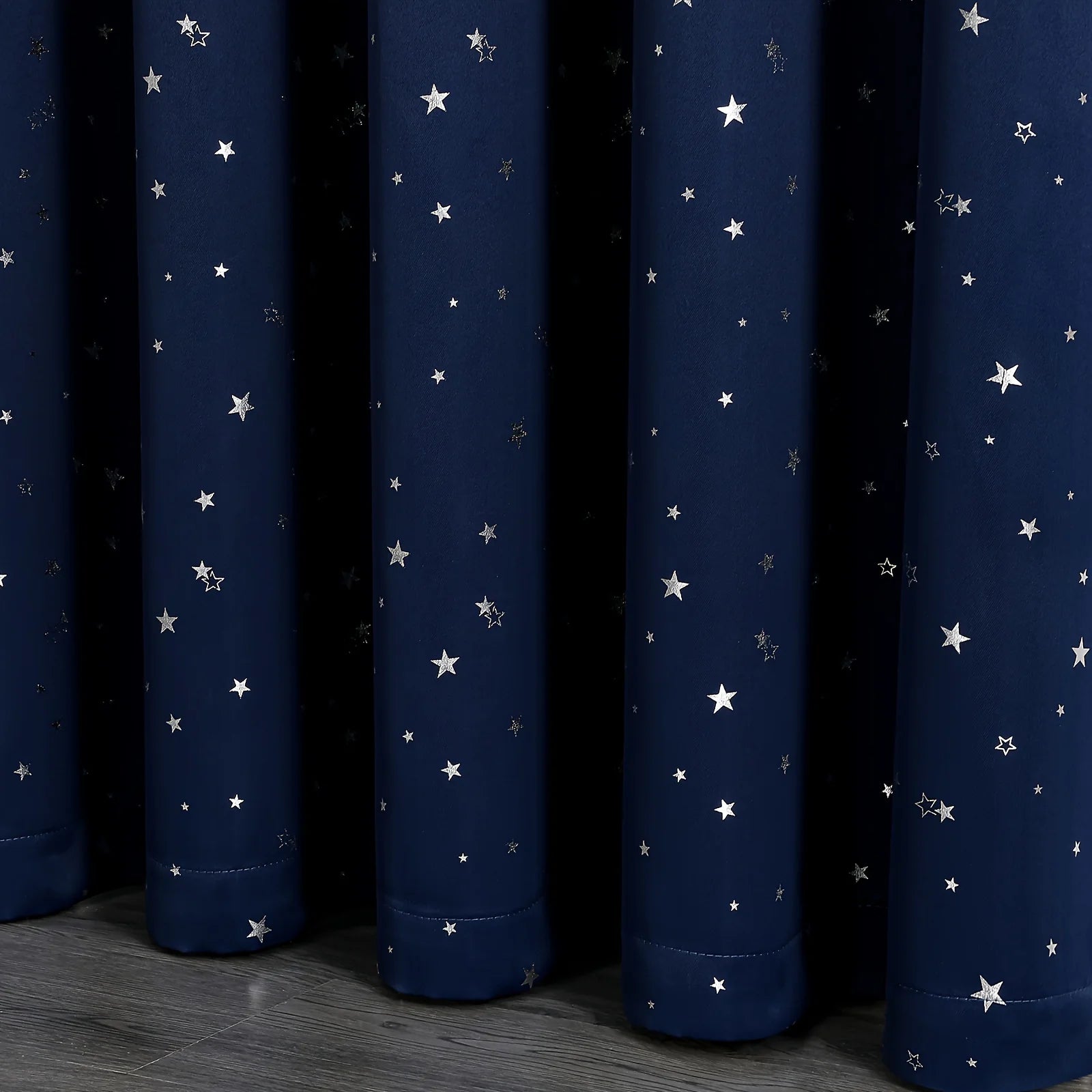 Kids Curtains Blackout With Stars Grommet Top For Bedroom Living Room Window Drapes
